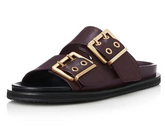 Premium Buckle Detail Women's Flat Slippers