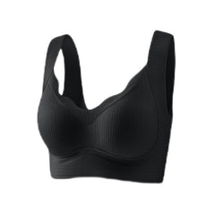 Fixed Cup Push-up Wireless Breathable Sports Tank Top Bra