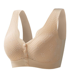 Front Button Wireless Large Size Tank Top Bra