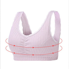 Pure Cotton Buckleless Breathable Sports Bra