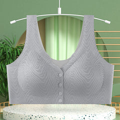 front button lace wireless bra