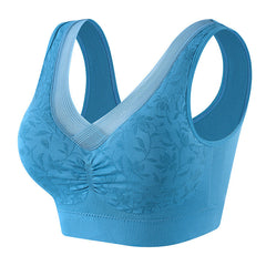 cotton breathable plus size vest style bra