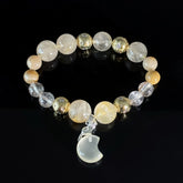 Leo Crystal Bracelet – Citrine & Clear Quartz Zodiac Bracelet