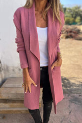 Pocket Turndown Collar Outerwear(5 Colors)