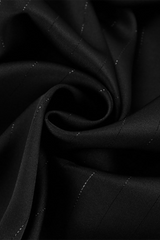 Street Lace Up Tinsel Turn-back Collar Long Sleeve Two Pieces