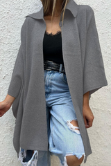 Casual Buttons Turndown Collar Outerwear(5 Colors)