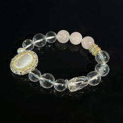 Love, Healing & Divine Protection Zodiac Crystal Bracelet for Libra & Pisces