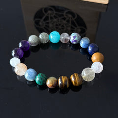 Gemini Zodiac Crystal Bracelet – Multi Stone Balance & Communication Energy Bracelet
