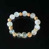 Clear & Rutilated Quartz Bracelet for Taurus