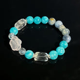 Cancer Crystal Bracelet – Turquoise & Rose Quartz Healing Bracelet