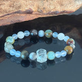 Multi-Gemstone Crystal Bracelet (Featuring Clear White Crystal) — Helps Balance Body & Mind and Boost Energy