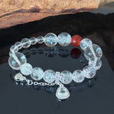 Clear Quartz and Red Agate Bracelet — A Healing Gemstone Bracelet to Help You Boost Your Energy, and Attract Protection and Love