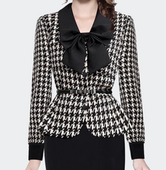 Lovely Bow Detail Short Coat