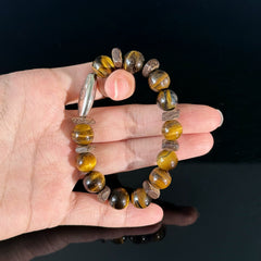 Handcrafted Tiger's Eye Bracelet — Symbolizing Protection and Confidence