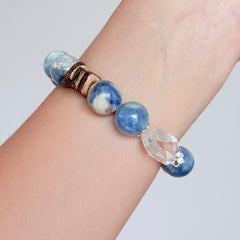 Kyanite & Clear Quartz Bracelet