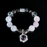 Pisces Crystal Bracelet – Amethyst, Rose Quartz & Smoky Quartz Healing Bracelet