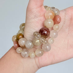 Rutilated Quartz, Citrine & Sunstone Bracelet