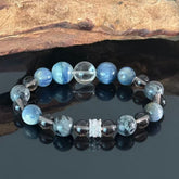 Misty Deep Sea Crystal Bracelet | Ocean Twilight Calm Jewelry