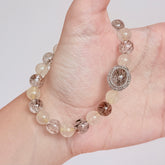 Rutilated Quartz Crystal Bracelet