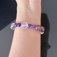 Pisces Crystal Bracelet for Love, Emotional Healing & Spiritual Balance