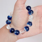 Kyanite & Clear Quartz Crystal Bracelet