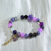 Dispel internal strife and enhance intuition | Purple Crystal Beads