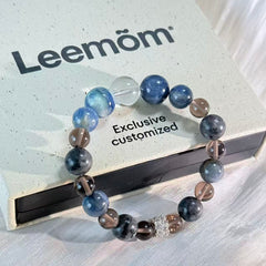 Misty Deep Sea Crystal Bracelet | Ocean Twilight Calm Jewelry