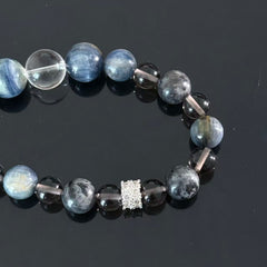 Misty Deep Sea Crystal Bracelet | Ocean Twilight Calm Jewelry