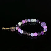 Dispel internal strife and enhance intuition | Purple Crystal Beads