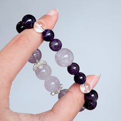 Amethyst & Lavender Quartz Bracelet