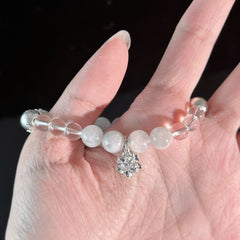 Gentle Growth Bracelet | Moonstone Clear Quartz for Soft Power & Self-Love