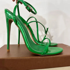 Peep Toe Ankle High Heels