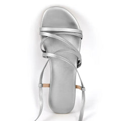 Fashionable Soft Lace-Up Sandals