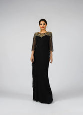 High-end Pearl Jade Evening Party Dress