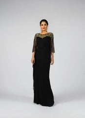 High-end Pearl Jade Evening Party Dress