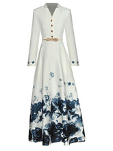 Timeless Elegance Belted Casual Dress