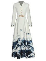Timeless Elegance Belted Casual Dress