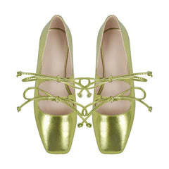 Square Toe Mary Jane Strap Shoes