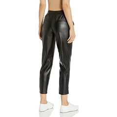 Ankle Length Women's Lambskin Leather Pants