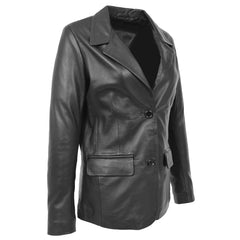 Dinner Style Classic Women's Leather Blazer