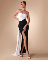Elegant Strapless Women's Evening Party Dress