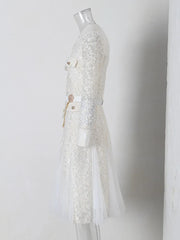 French Diamond Chain Women's Skirts Dress