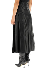 Genuine Lambskin Leather Women's Ankle Skirt