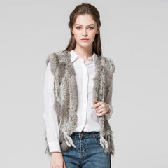 Gilet Women's Handmade Natural Fur Vest
