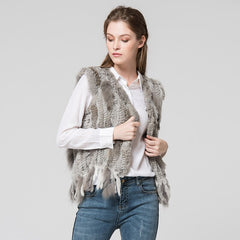 Gilet Women's Handmade Natural Fur Vest