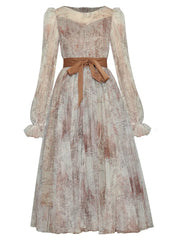 O-neck Long sleeve Women's Cocktail & Party Dress