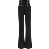 High Waisted Wide-Leg Casual Pants