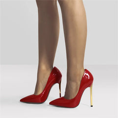Pointed Toe Thin Metal Heels