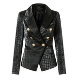 Double Breasted Buttons Blazer