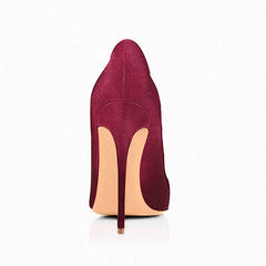 Velvet Stilettos Thin High Heel